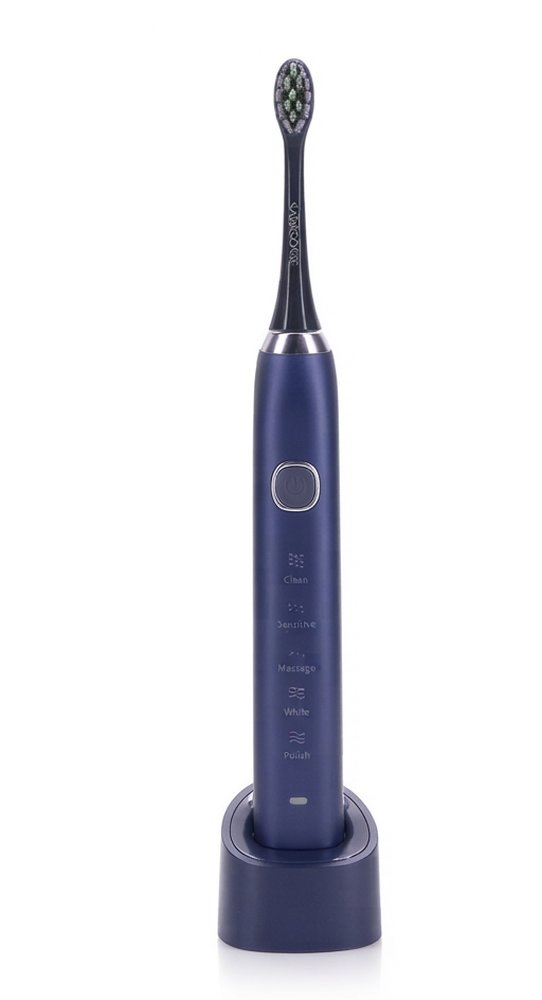 SmilePlax Sonic Electric Toothbrush – 5 Modes, Wireless Charging in Ocean Navy