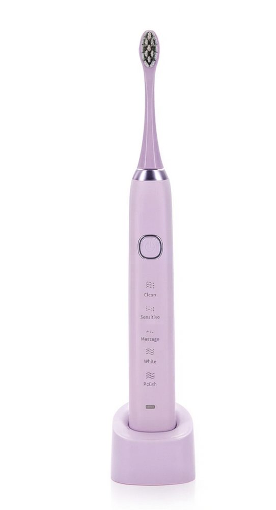SmilePlax Sonic Electric Toothbrush – 5 Modes, Wireless Charging in Soft Lilac