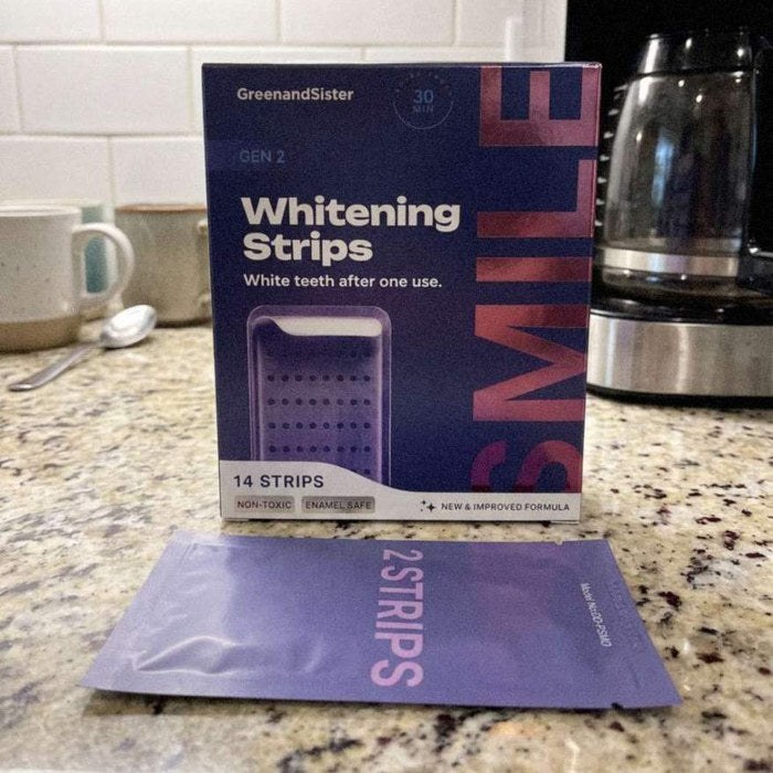 Photo of the whitening strips from Ava Brown T.